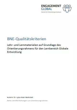 Handbuch: BNE-Qualitätskriterien