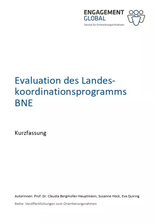 Fallstudie: Landeskoordinationen BNE