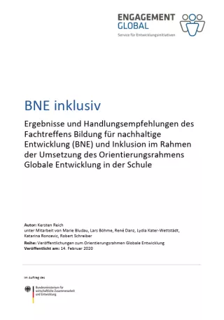 Handbuch: Bildung für nachhaltige Entwicklung inklusiv