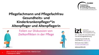Presentation: BBNE für Pflegefachleute - Foliensammlung
