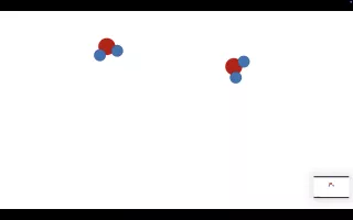 Simulation: Wasserstoff reagiert mit Sauerstoff