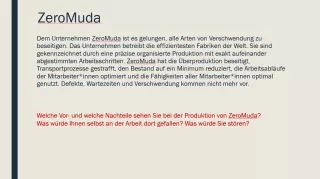 Presentation: ZeroMuda