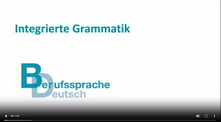 Video: Integrierte Grammatik: Videoanleitung