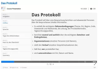Interaktion: Das Protokoll
