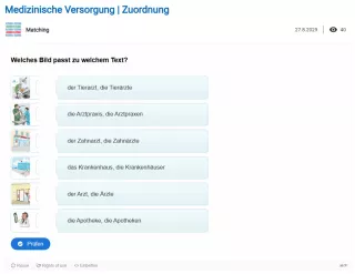 Interaktion: Medizinische Versorgung | Zuordnung