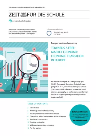 Unterrichtsbaustein: Towards a free market economy: Economic transition in Europe