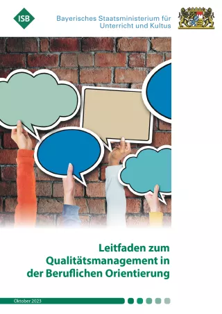 Broschuere: Leitfaden zum Qualitätsmanagement in der Beruflichen Orientierung