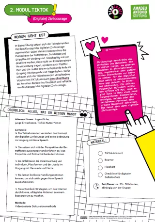 Unterrichtsplanung: Modul 2: Hate Speech und Digitale Zivilcourage | Digitale Zivilcourage