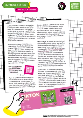 Unterrichtsplanung: Modul 3: (Des)-Informationsraum TikTok | Das TikTok-Museum