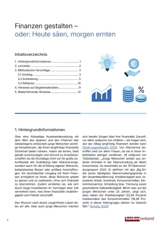 Unterrichtsplanung: Finanzen gestalten | Pädagogischer Leitfaden