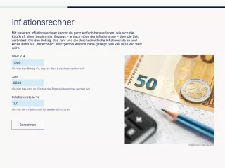 Webtool: Inflation | Inflationsrechner