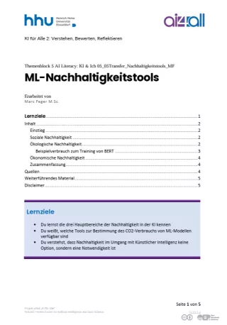Kurs: KI und Nachhaltigkeit | 09 | ML-Nachhaltigkeitstools (PDF)