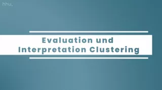 Video: Clustering: vom Sortieren bis zum Explorieren | 04 | Evaluation und Interpretation Clustering (MP4)