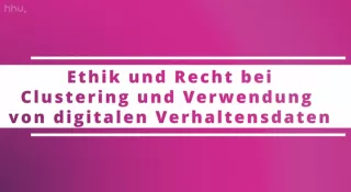 Video: Clustering: vom Sortieren bis zum Explorieren | 05 | Ethik und Recht (MP4)