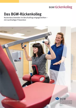Broschuere: Das BGW-Rückenkolleg