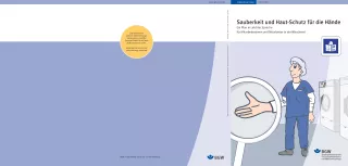 Anleitung: Sauberkeit und Haut-Schutz für die Hände in Leichter Sprache für Mitarbeiter/innen in der Wäscherei