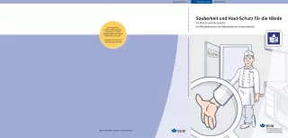 Anleitung: Sauberkeit und Haut-Schutz für die Hände in Leichter Sprache für Mitarbeiter/innen im Küchen-Bereich
