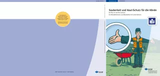 Anleitung: Sauberkeit und Haut-Schutz für die Hände in Leichter Sprache für Mitarbeiter/innen im Garten-Bereich