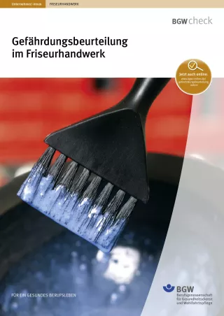 Broschuere: Gefährdungsbeurteilung im Friseurhandwerk