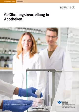 Broschuere: Gefährdungsbeurteilung in Apotheken