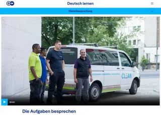 Interaktion: Gebäudereinigung | Dienstbesprechung: Die Aufgaben besprechen (Passiv Präsens)