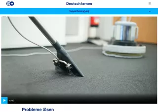 Interaktion: Gebäudereinigung | Teppichreinigung: Probleme lösen (Konjunktiv II: können)