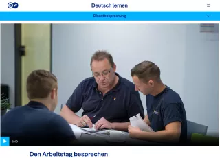 Interaktion: Anlagenmechanik | Dienstbesprechung: Den Arbeitstag besprechen (Modalverben)