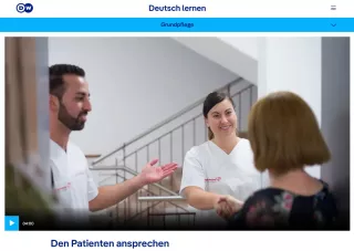 Interaktion: Krankenpflege | Grundpflege: Den Patienten ansprechen (Imperativ)