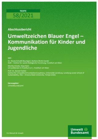 Broschuere: Umweltzeichen Blauer Engel - Kommunikation für Kinder und Jugendliche
