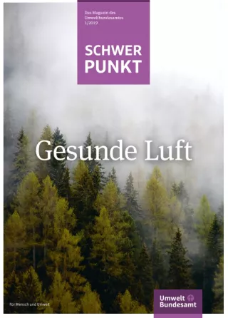 Broschuere: Schwerpunkt: Gesunde Luft