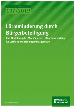 Broschuere: Lärmminderung durch Bürgerbeteiligung