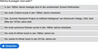 Interaktion: Woche 1 | Theorie | Eine kurze Geschichte der KI (Aufgabe 1)