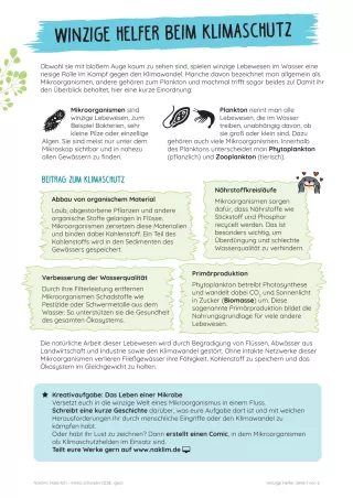 Unterrichtsbaustein: Winzige Helfer beim Klimaschutz