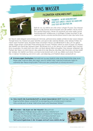 Unterrichtsbaustein: Ab ins Wasser | Faszination Auenlandschaft