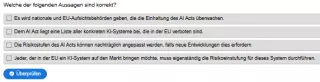 Interaktion: Woche 10 | Recht | Der AI Act der Europäischen Union (Aufgabe 2)