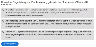 Interaktion: Mensch-KI-Interaktion | 01 | Fragestellung (Aufgabe 1)