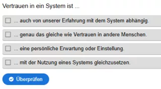 Interaktion: Mensch-KI-Interaktion | 02 | Systemvertrauen (Aufgabe 2)