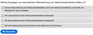 Interaktion: Mensch-KI-Interaktion | 02 | Menschen und Wahrscheinlichkeiten (Aufgabe 1)