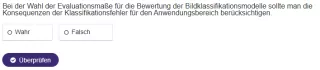 Interaktion: Bildklassifikation und Bildsegmentierung | 06 | Wie gut ist mein Modell? Bewertung von Bildklassifikationsmodellen (Aufgabe 2)