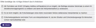 Interaktion: Explainable, Hybrid, Robust AI | 01 | Interview zur Interpretierbarkeit von künstlicher Intelligenz (Aufgabe 1)