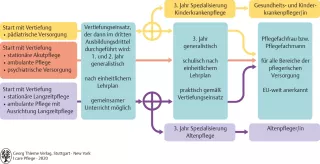 Bild: I care Pflege | Grundlagen des Pflegeberufs | Ausbildungsgang in der beruflichen Ausbildung (Grafik)