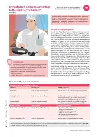 Arbeitsblatt: I care Pflege | Komplexe Fallbeispiele | Diabetes mellitus (Lösungen)