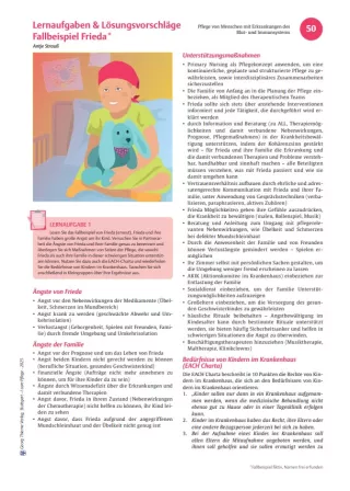 Arbeitsblatt: I care Pflege | Komplexe Fallbeispiele | Leukämie (Lösungen)