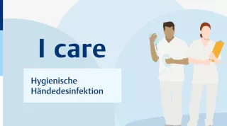 Video: I care Pflege | Pflegebasismaßnahmen | Hygienische Händedesinfektion (Video)