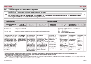 Unterrichtsplanung: Zielanalyse Lernfeld 2 - Zivilrechtliche Ansprüche im erstinstanzlichen Verfahren begleiten (PDF, barrierefrei)