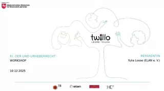 Presentation: KI, OER und Urheberrecht