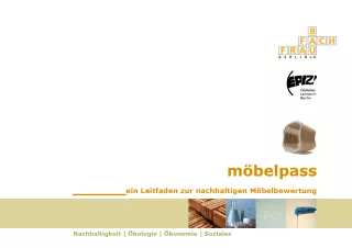 Broschuere: Der Möbelpass: ein Leitfaden zur nachhaltigen Möbelbewertung