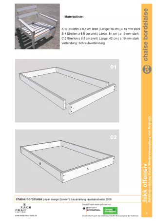 Anleitung: Bauanleitung Chaise Bordelaise