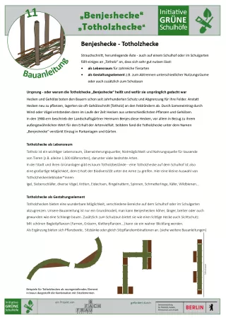 Anleitung: Bauanleitung 11 Benjeshecke - Totholzhecke