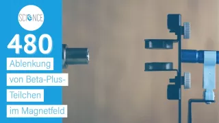 Video: Ablenkung von Beta-Plus-Teilchen im Magnetfeld